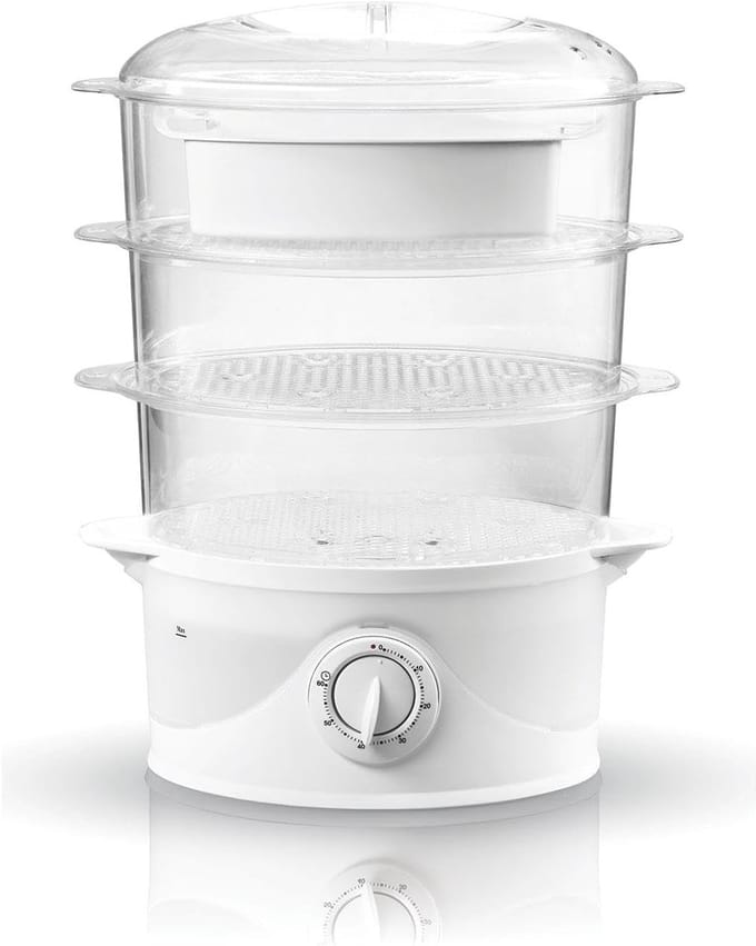 Stoompan 800W - 9 Liter - Wit - Kwaliteit en Duurzaamheid