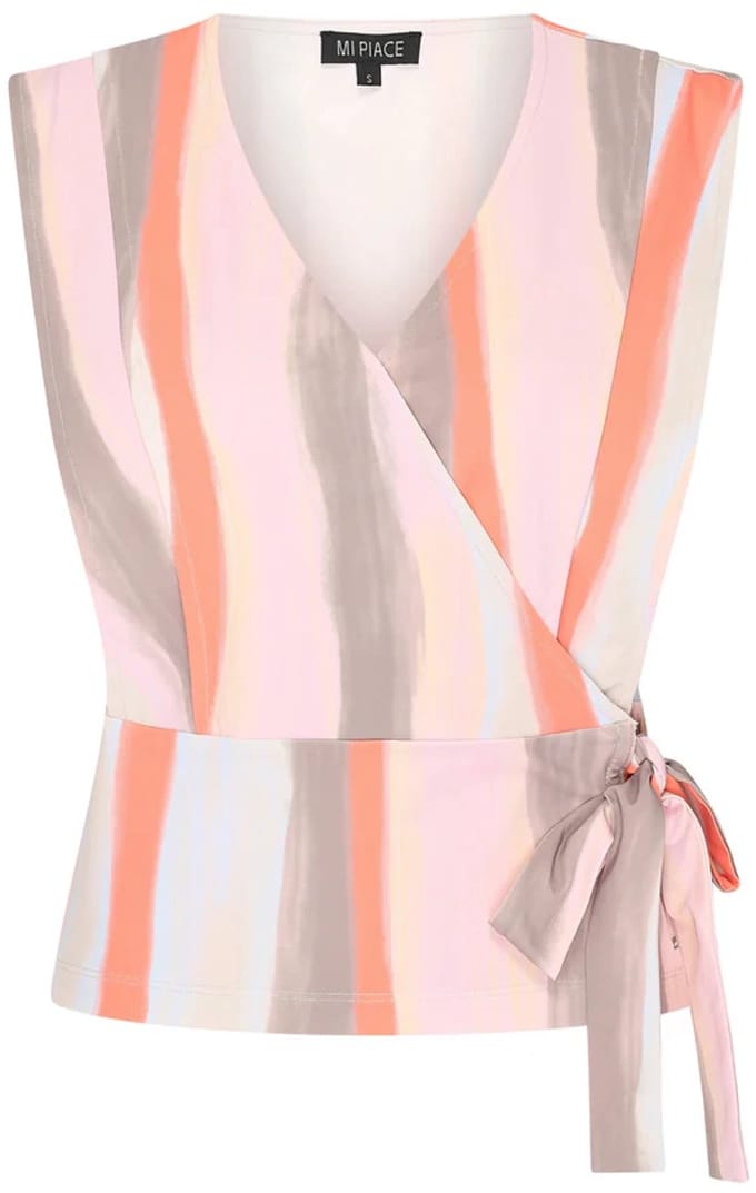 MI PIACE - Travel Top Swirly Print 2508 Grape Apple - Maat : XS