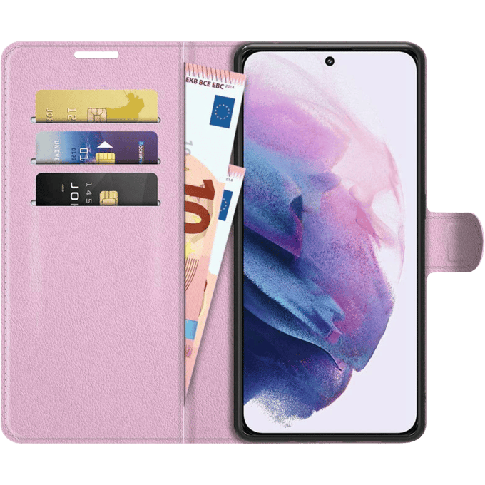 Just in Case Galaxy S22 Plus TPU Portemonnee Hoesje Pink
