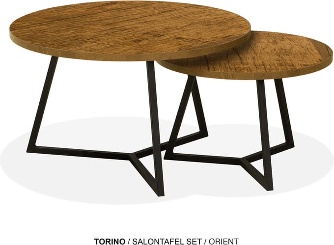 Maxfurn - Set ronde salontafels | Zeer krasvast | Kleur: orient