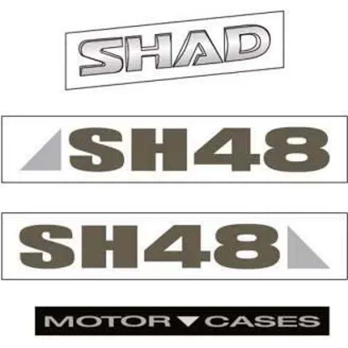 Shad Sh48-kofferlabel Grijs