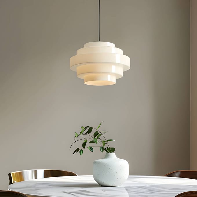 ALDEX Hanglamp Filo, wit, Ø 28 cm, glas