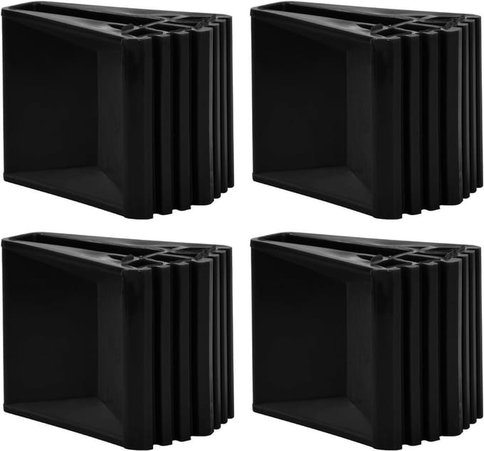 4x Universele Antislip Ladderdoppen - Rubberen Voetjes voor Telescopische Ladders