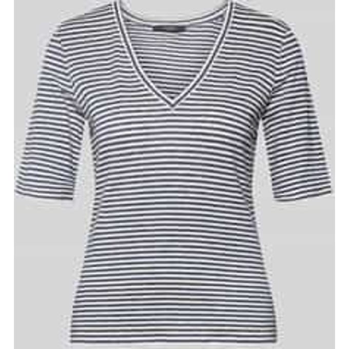 regular fit T-shirt van linnenmix model 'OPZIONE'