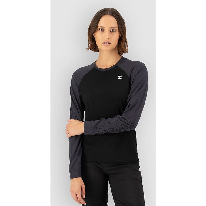 Mons Royale Tarn Merino Long Sleeve Tech Tee zwart