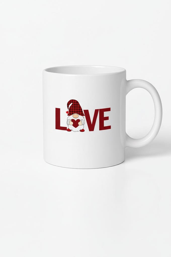 Liefde Kabouter Mok met Hart - Romantisch Valentijn Cadeau 330ml