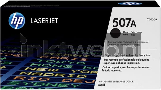 Tonercartridge hp ce400a 507a zwart