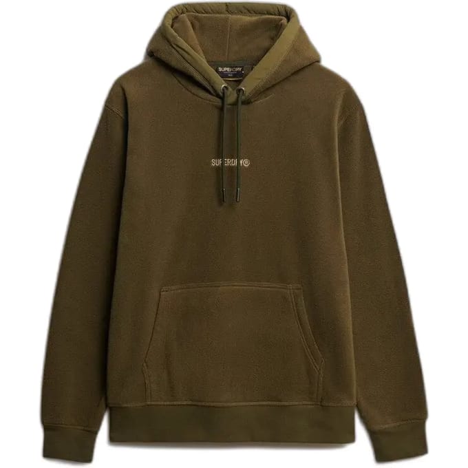 Superdry Micro Logo Fleece Hoodie Heren - Maat S