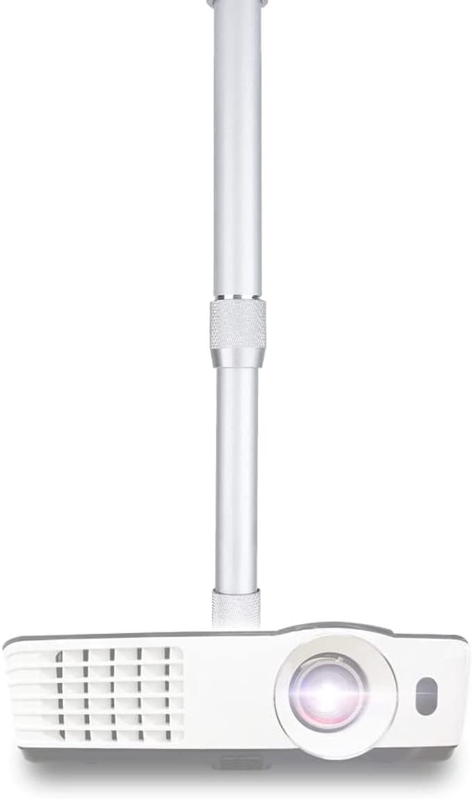 Projector Muurbeugel - Projector Ophanging - Thuisbioscoop Inrichten - Verstelbare Hoogte - 30 cm - Zilver