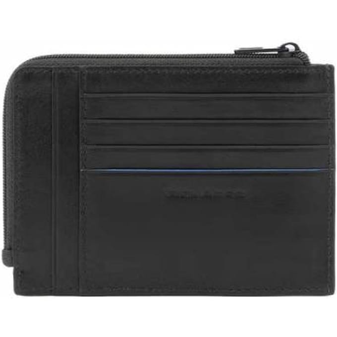 Geldvoorziening Piquadro B2 Revamp mannen zwart leer - PU1243B2VR-N