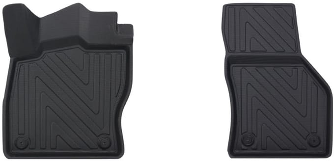Rubbermatten Seat Leon 2012-2020 (voorset) - Premium carbonlook