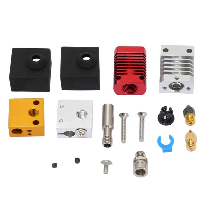 3D Printer Extruder Hotend Kit Geassembleerd Mk8 Nozzle Metalen Hot End Kit voor Ender 3 Ender 3 V2 Ender black