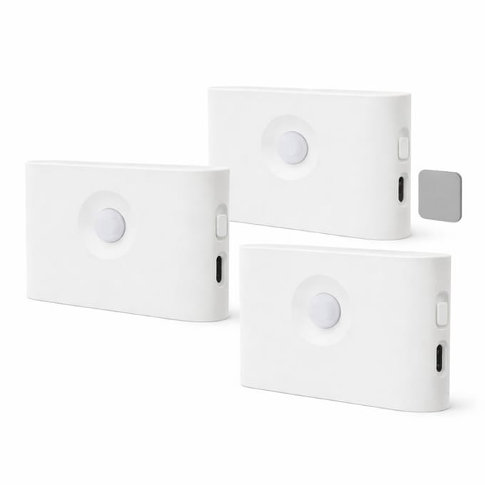 Oneproduct Trapverlichting LED Bewegingssensor - Draadloze Wandlamp - Oplaadbare Nachtlamp - Set van 3