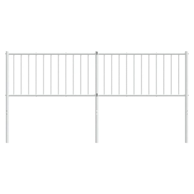 vidaXL - Vervangend - hoofdbord - 180 - cm - metaal - wit