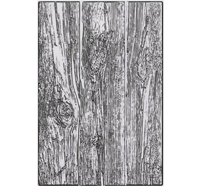 Sizzix A5 3D Embossing sjabloon by Tim Holtz - Lumber