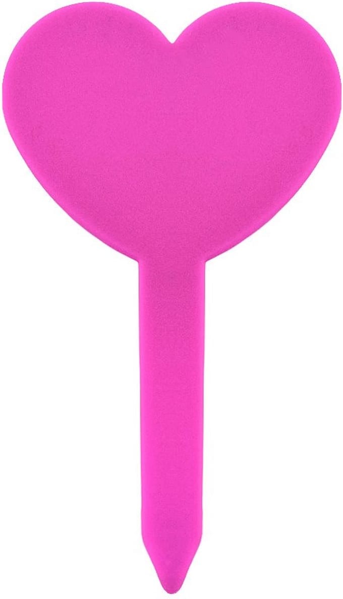 CombiCraft hartvormige steeketiketten 46x82mm roze - per 100 stuks