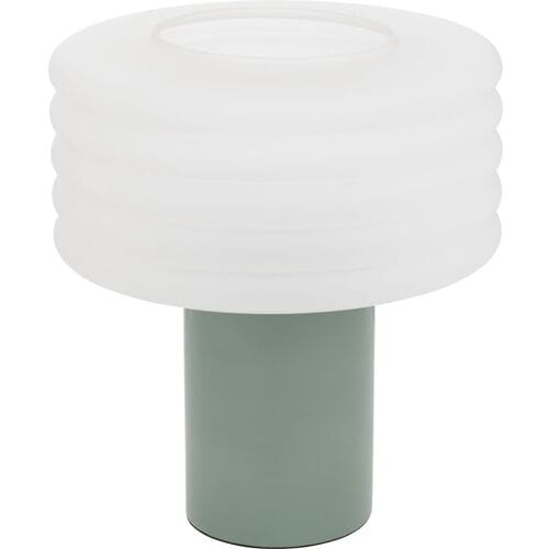 Atmosphera Asti tafellamp hoogte 36 cm limoengroen glas