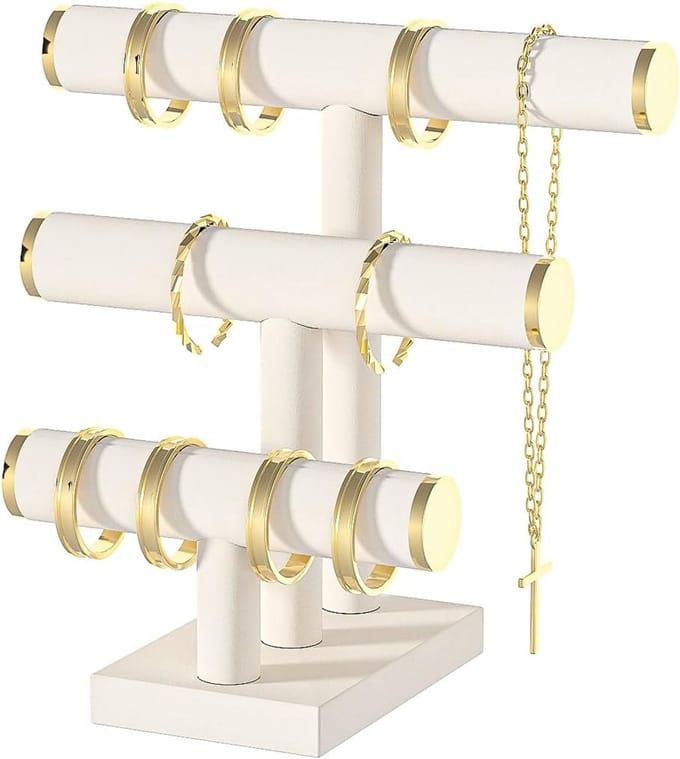 Drie-laags Armbandenhouder Standaard Sieraden Display voor Collectie en Winkel