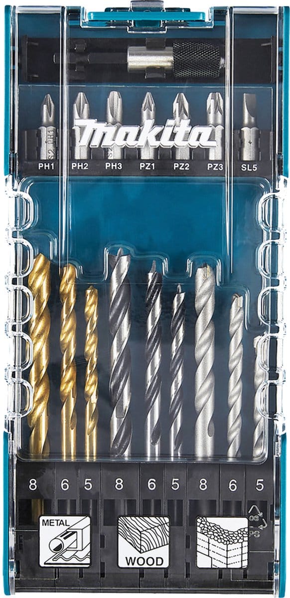 Makita 17-delige boorset - D-74887