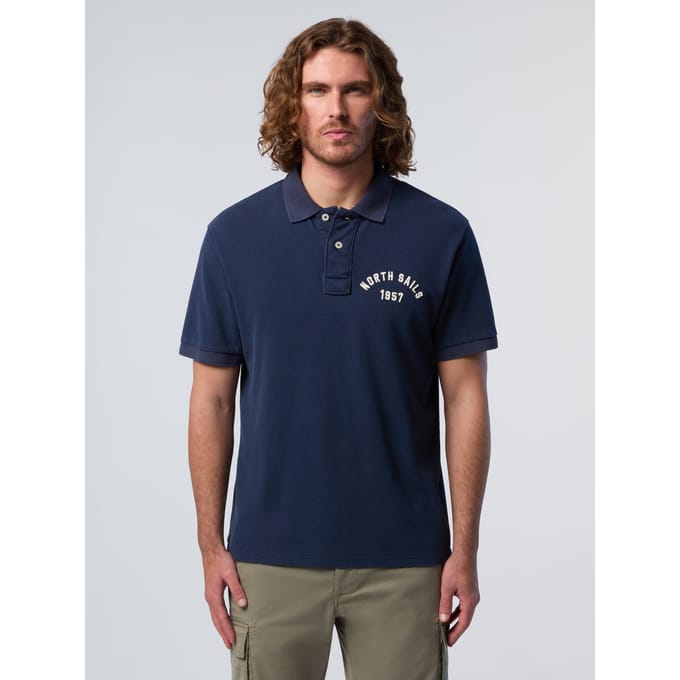 North Sails Polo overhemd Met vintage wassing