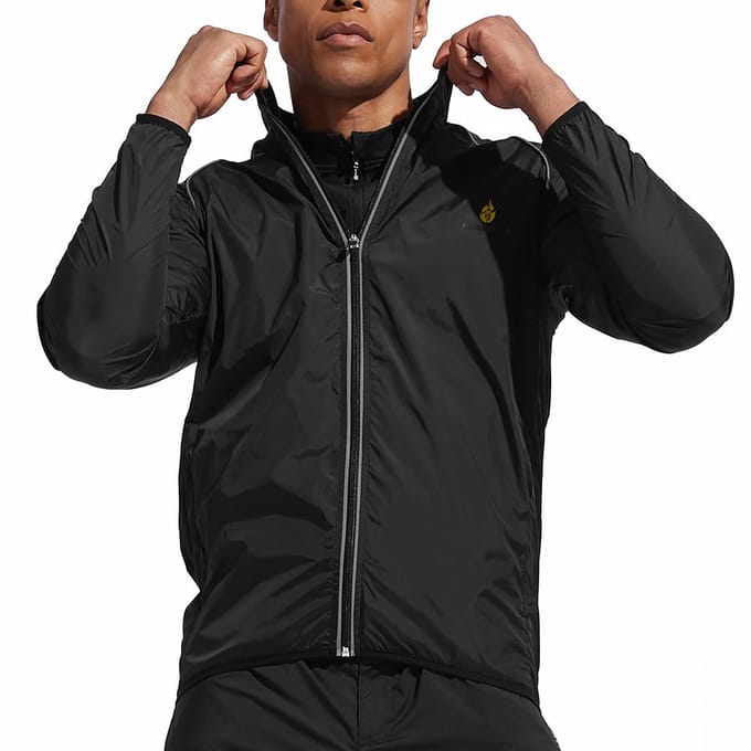 Herenfietsjack Winddicht Waterbestendig Fiets Jersey Tops S wit
