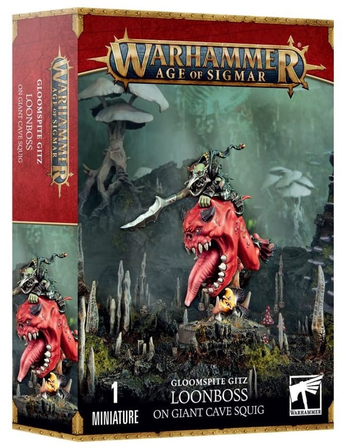 Gloomspite Gitz Loonboss on Giant Cave Squig
