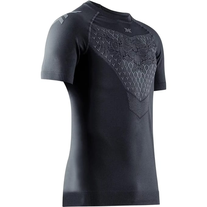 X-Bionic Twyce Run Shirt Korte Mouwen Heren Black/Charcoal - S