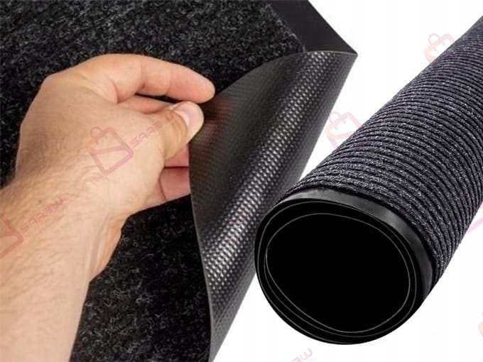 Rubberen Deurmat – deurmat buiten – Antislip deurmat binnen – deurmatten – Grijs – 75754