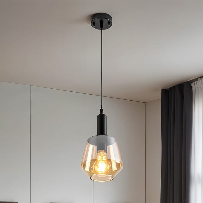LumenXL 1-lichts hanglamp Mala - bolvormig glas