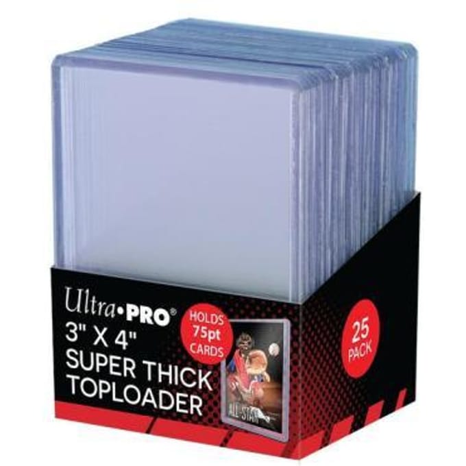 Pokemon Toploader Kaarthoezen Transparant en Super Dik 25 per verpakking (63 x 88 mm) Ruilkaarten
