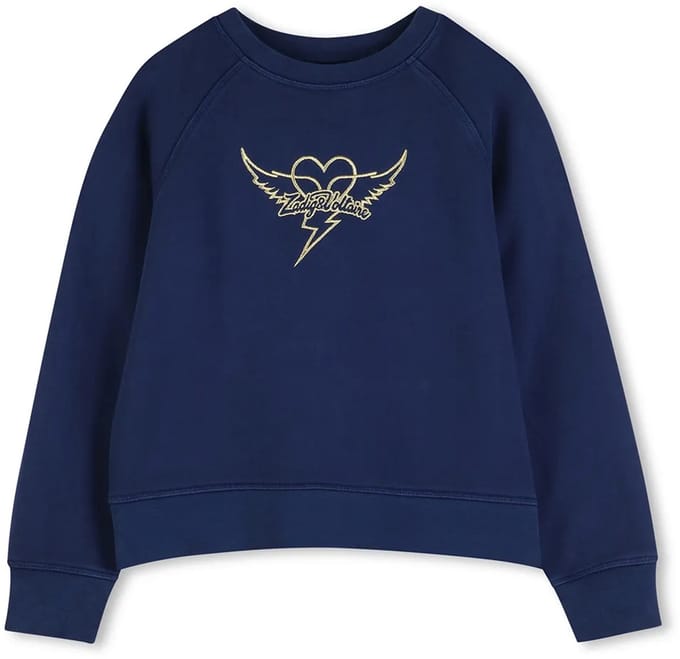 Zadig & Voltaire X60537 Sweatshirt Blauw 6 Years Meisje