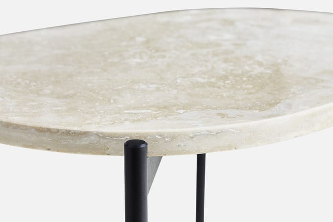 Woud La Terra occasional table - ivory - 41cm