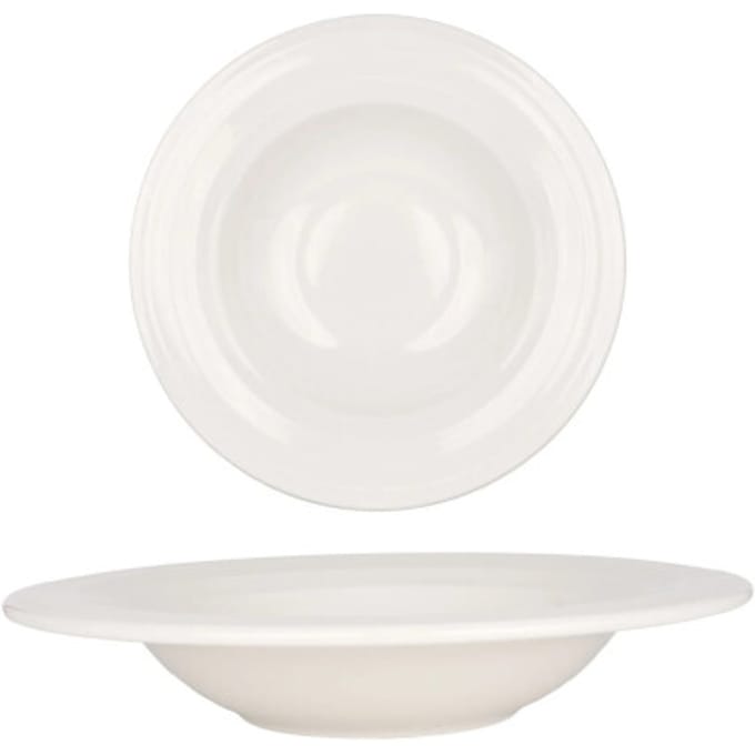 Bonna Pastabord - Halo - Porselein - 27 cm (460cc) - set van 2