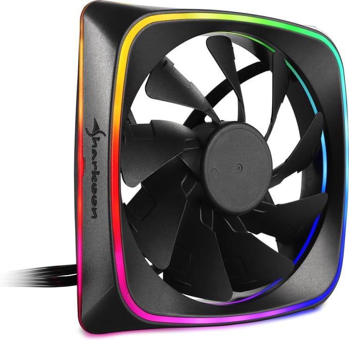 Sharkoon RGB SHARK Lights - Case ventilator - 120mm - Black
