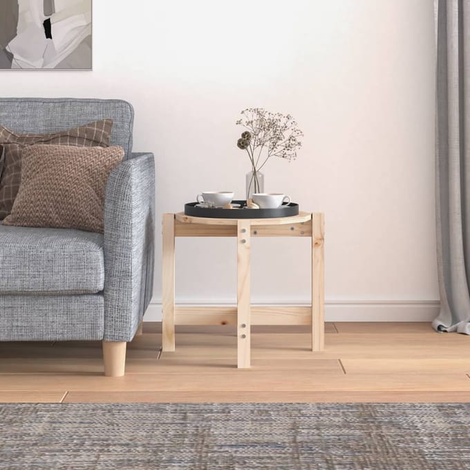 vidaXL - Salontafel - Ø - 52,5x45 - cm - massief - grenenhout