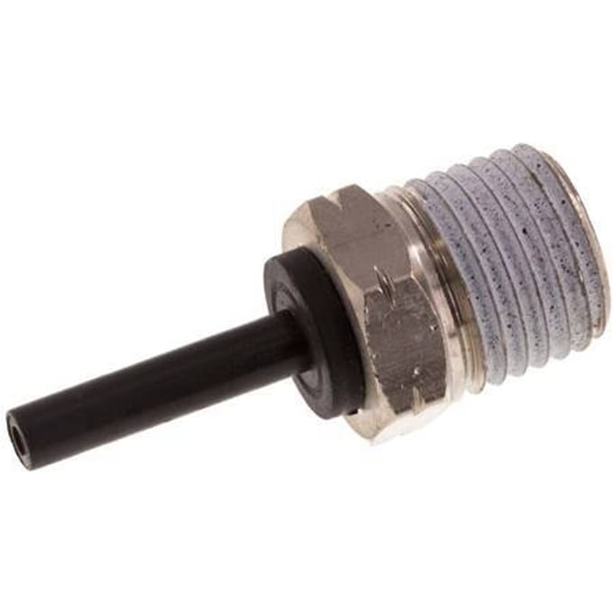 5/32'' x 1/4'' NPT insteekfitting Messing/PBT Buitendraad NBR [2 Stuks]
