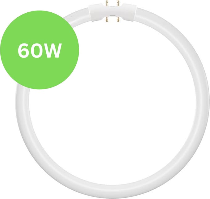 TL5 Cirkel TL-buis 60W – 2GX13 (4-pins) Ø 37cm – 840 Koel Wit – Vervangt Philips/Osram