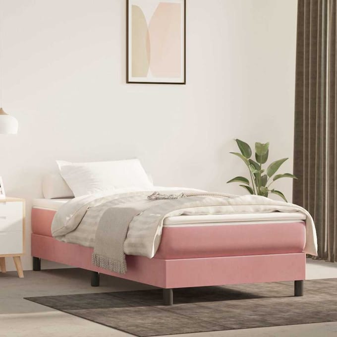 vidaXL - Pocketveringmatras - 80 - x - 210 - x - 20 - cm - Roze