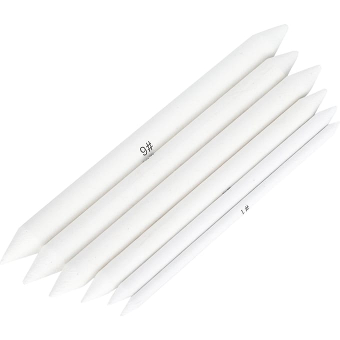 6 stuks Art Blender Papier Teken Gereedschap Student Kunstenaar Schets Shaders Papier Teken Blender white