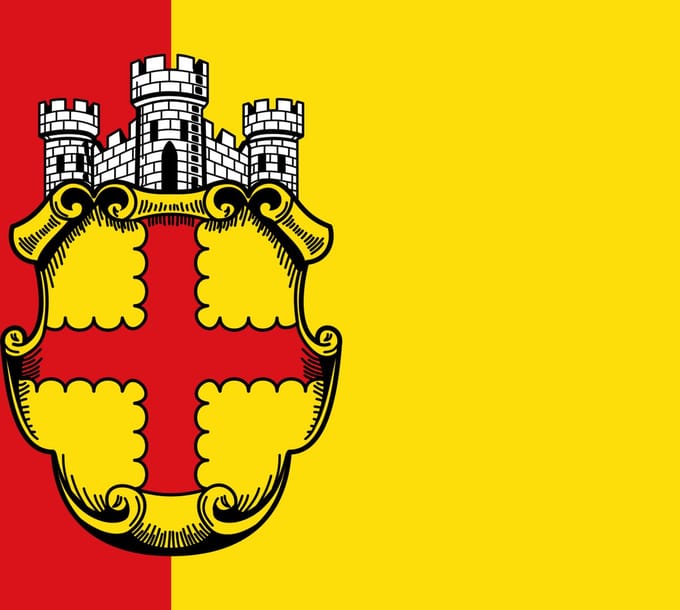 Vlag Eupen 200x300cm