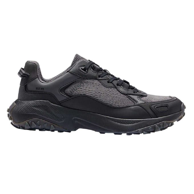 Hugo Heren Cyrus Logo Laaggesneden Trainers (Houtskool)