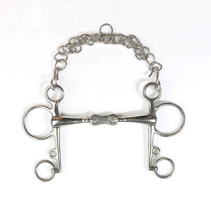 Horze Pelham RvS - dubbelgebroken - 11,5cm