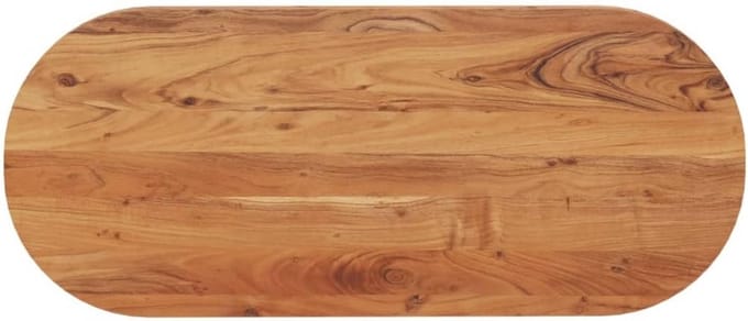 Ovaal Tafelblad Massief Acaciahout 100x40 cm