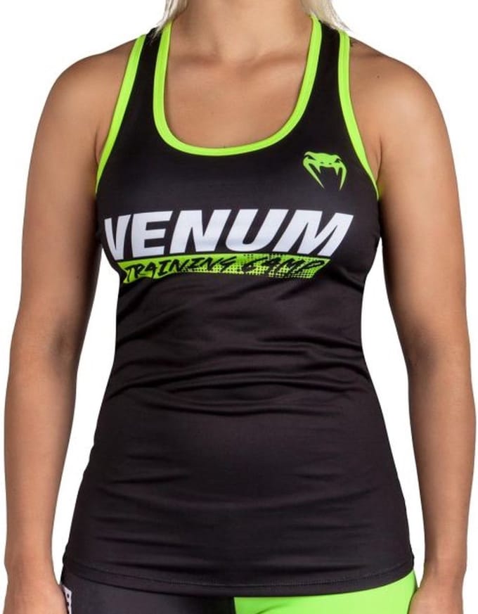 Venum Training Camp Tank Top Black and Yellow - Geel - L