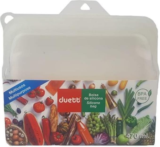 Duett Siliconen Vershoudzak - 470 ml - Duurzaam