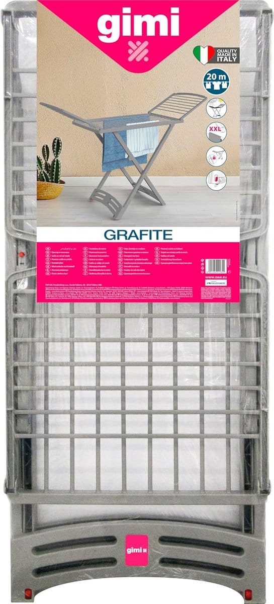 Opvouwbaar Droogrek X-Model - Zware Kwaliteit Kunststof - Grijs