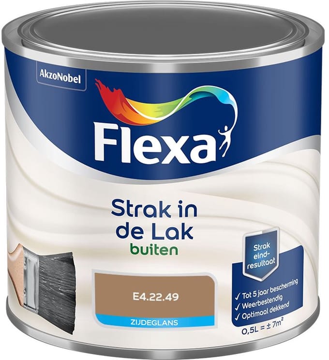 Flexa - Strak In De Lak Buitenlak Zijdeglans - E4.22.49 - Mengverf - 500 Ml