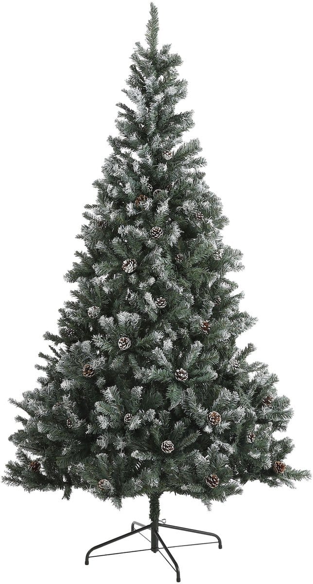 black box trees-Pinyon kerstboom groen frosted TIPS 500-h155xd86cm