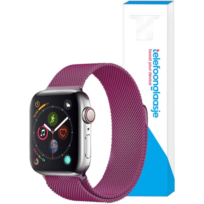 Milanese bandje Apple Watch 1/2/3/4/5/6/SE – 42/44mm - Paars