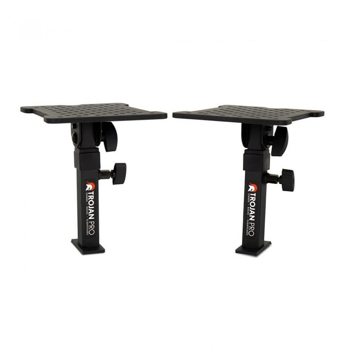 Trojan Pro Monitor Speaker Stands Desk Clamp-On, Pair